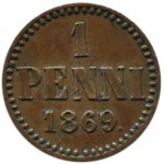 Finlandia/Aleksander II, 1 penni 1869, Helsinki