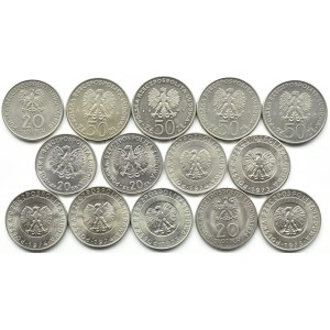 Poland, People's Republic of Poland, flight of mint coins 1973-1981, Warsaw