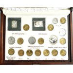 Polen, Silber-Sammlermünzen, Jahrgang 2011 in einer Holzbox, UNC