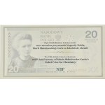 Polska, Maria Skłodowska-Curie, 20 złotych 2011, Warszawa, UNC