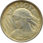 Poland, Second Republic, Spikes, 2 gold 1924, Paris, very nice