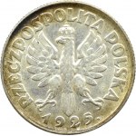 Polsko, Druhá polská republika, hroty, 1 zlotý 1925, Londýn, UNC