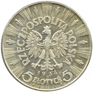 Polska, II RP, Józef Piłsudski, 5 złotych 1934, Warszawa