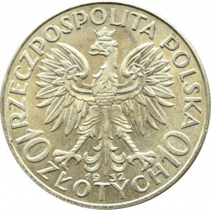 Polska, II RP, Głowa Kobiety, 10 złotych 1932, Londyn