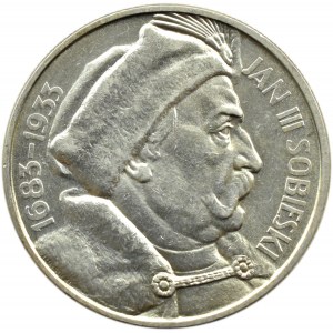 Polska, II RP, Jan III Sobieski, 10 złotych 1933, Warszawa, PIĘKNY