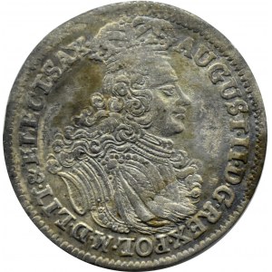 August II Silný, šestipence 1702 EPH, Lipsko