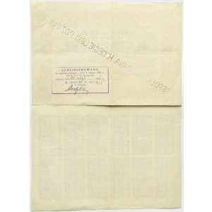 CEGIELSKI Poznaň, akcia za 100 zlotých 1929 so sadou kupónov