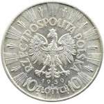 Poland, Second Republic, Jozef Pilsudski, 10 zloty 1939, Warsaw