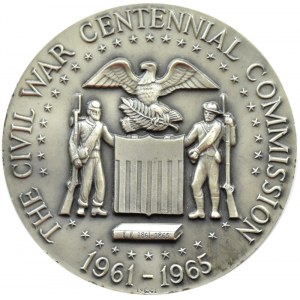 USA - U. Grant and R. Lee - silver medal LETS US HAVE PEACE