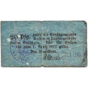 Gostyn/Gostyń, notgeld 20 pfennig 1917