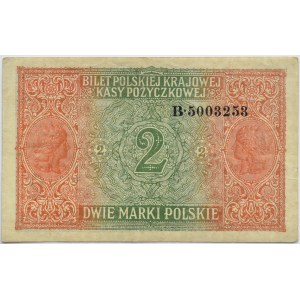 General Government, 2 marks 1916 General, Warsaw, series B