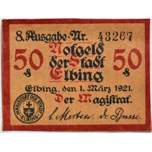 Elbing/Elbląg, 50 Pfennig 1921