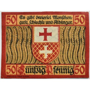 Elbing/Elbląg, 50 pfennig 1921