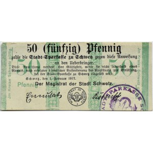 Schwetz/Świecie n/W., 50 Pfennig 1917