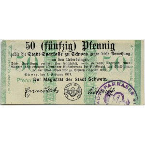 Schwetz/Swiecie n/W., 50 pfennig 1917