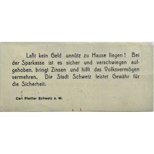 Schwetz/Świecie n/W., 50 pfennig 1917