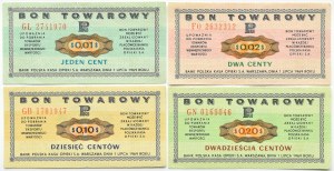 Poland, PeWeX, lot of cents 1969, various series and denominations
