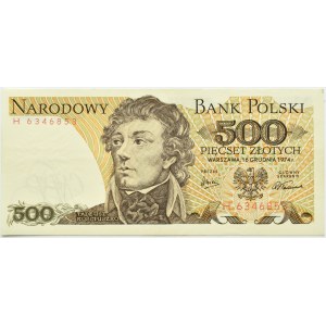 Poland, PRL, T. Kosciuszko, 500 zloty 1974, series H, Warsaw, RARE