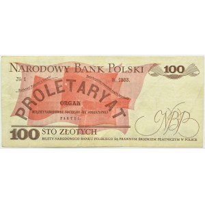 Poland, People's Republic of Poland, L. Waryński, 100 zloty 1975, series F, Warsaw