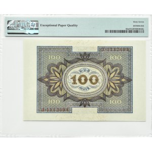 Německo, Výmarská republika, 100 marek 1920, Berlín, PMG 67 EPQ