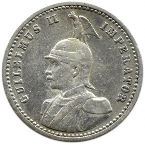 Germany, OstAfrica, Guilelmus (Wilhelm) II, 1/4 rupee 1901 J, Hamburg