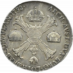Austria-Niderlandy, Franciszek II, talar 1792 M, Mediolan