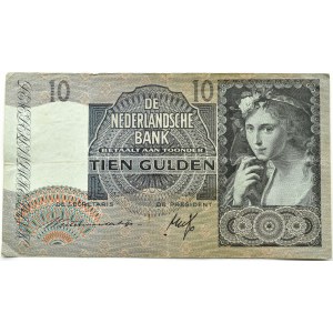 Nizozemsko, 10 guldenů 1940, série 3 AB, Amsterdam
