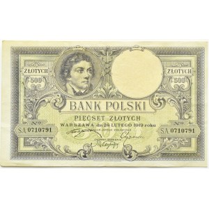 Polska, II RP, T. Kościuszko 500 złotych 1919, Londyn