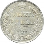 Russland, Nikolaus I., Rubel 1841 СПБ HГ, St. Petersburg, schön!!!