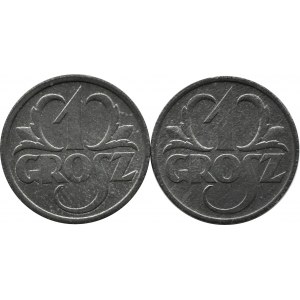 Polen, Generalgouvernement, zwei Stücke von 1 Pfennig 1939 - postfrisch!
