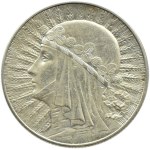 Poland, Second Republic, Head of a Woman, 5 zloty 1933, Warsaw