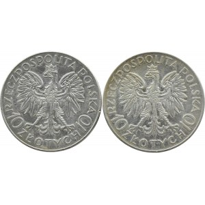 Polsko, Druhá republika, Sobieski a Traugutt, 10 zlotých 1933, Varšava