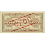 Polska, II RP, 100000 marek 1923, seria A-WZÓR, Warszawa, GDA 45 EPQ