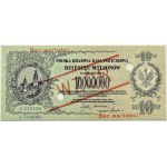 Polen, Zweite Republik, 10 Millionen Mark 1923, Serie A - MODELL, Warschau, GDA 40 EPQ