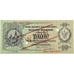 Polsko, Druhá republika, 10 milionů marek 1923, série A - MODEL, Varšava, GDA 40 EPQ
