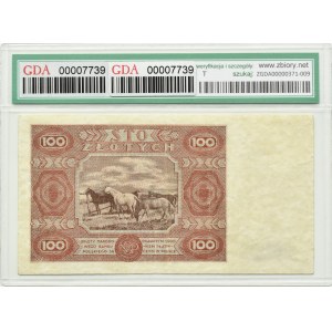 Polsko, RP, 100 zlotých 1947, série G, Varšava, GDA 12 NET