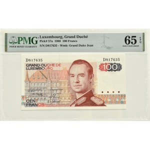 Lucembursko, 100 franků 1980, PMG 65 EPQ