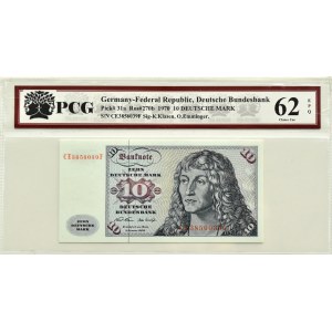 Niemcy, RFN, 10 marek 1970, seria F, Frankfurt a/Main, PCG 62 EPQ