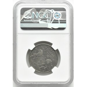 Wolne Miasto Gdańsk, Koga, 5 guldenów 1935, Berlin, NGC AU58