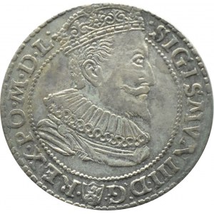 Sigismund III Vasa, sixpence 1596, Malbork
