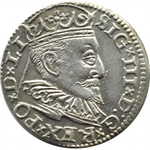 Zikmund III Vasa, trojak 1596, Riga, tip LI