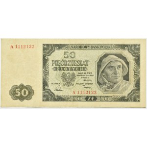 Polen, RP, 50 Zloty 1948, Serie A, Warschau, RARE