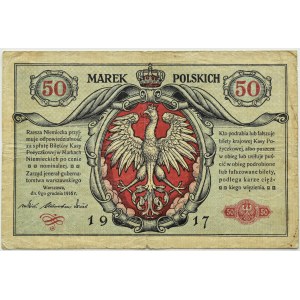 Generální gouvernement, 50 marek 1916 jenerał, série A, Varšava