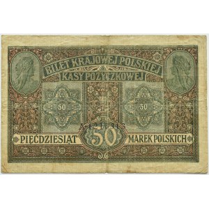 Generalgouvernement, 50 Mark 1916 jenerał, Serie A, Warschau