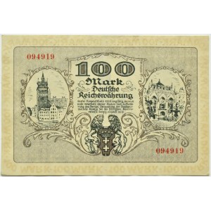 Free City of Danzig-Senat, 100 marks 1922, no series letter