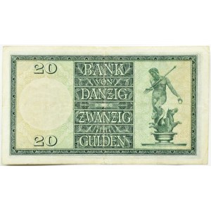 Freie Stadt Danzig, 20 Gulden 1937, Serie K
