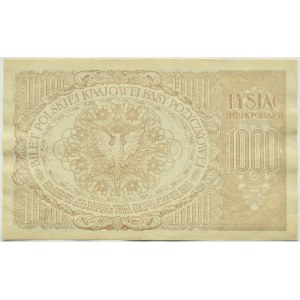 Poland, Second Republic, 1000 marks 1919, ZO series, Warsaw, very nice!