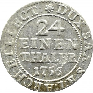 August III Sas, 1/24 talara (grosz) 1756 FWôF, Drezno