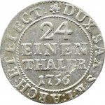 August III Sas, 1/24 talara (grosz) 1756 FWôF, Drezno