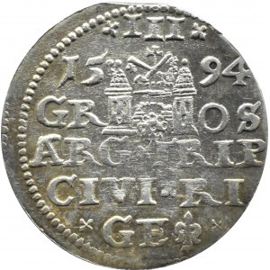 Zikmund III Vasa, trojak 1594, Riga